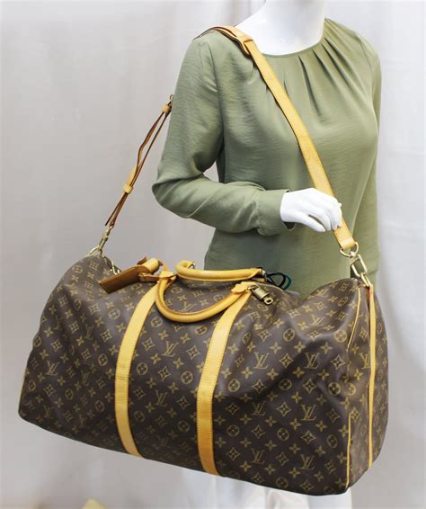 louis vuitton monogram keepall bandouliere 60|louis vuitton keepall bandouliere bag.